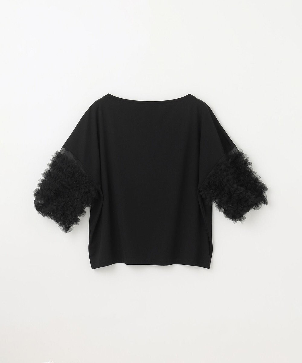 GRACE CONTINENTAL チュールフリルスリーブトップ 