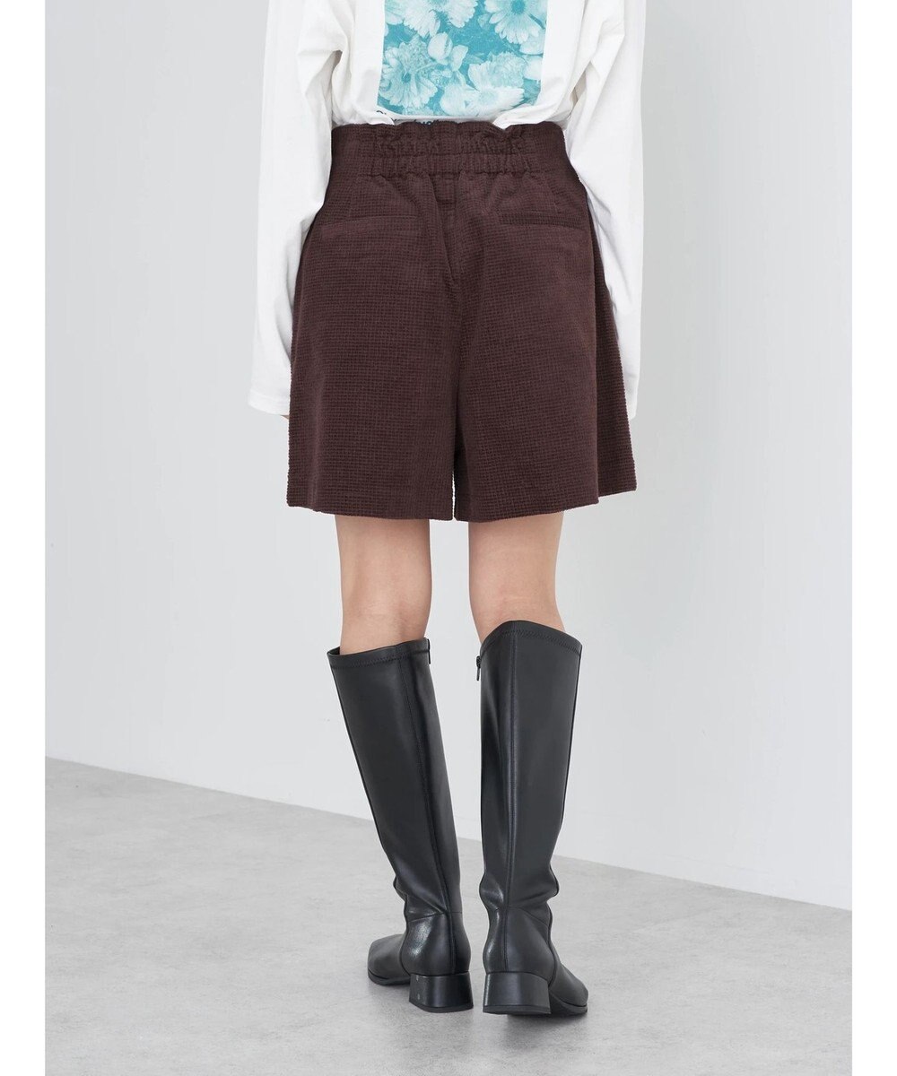 earth music&ecology ワッフルコーデュロイショートパンツ 