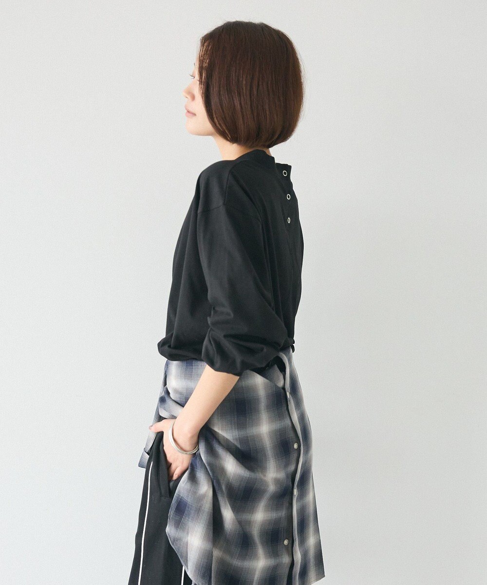 CRAFT STANDARD BOUTIQUE モックネックリングドット長袖プルオーバー 