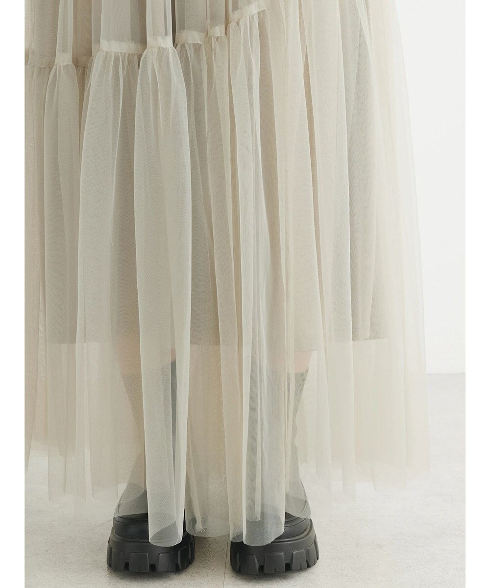 Green Parks ・ＥＬＥＮＣＡＲＥ　ＤＵＥ　チュールティアードスカート 