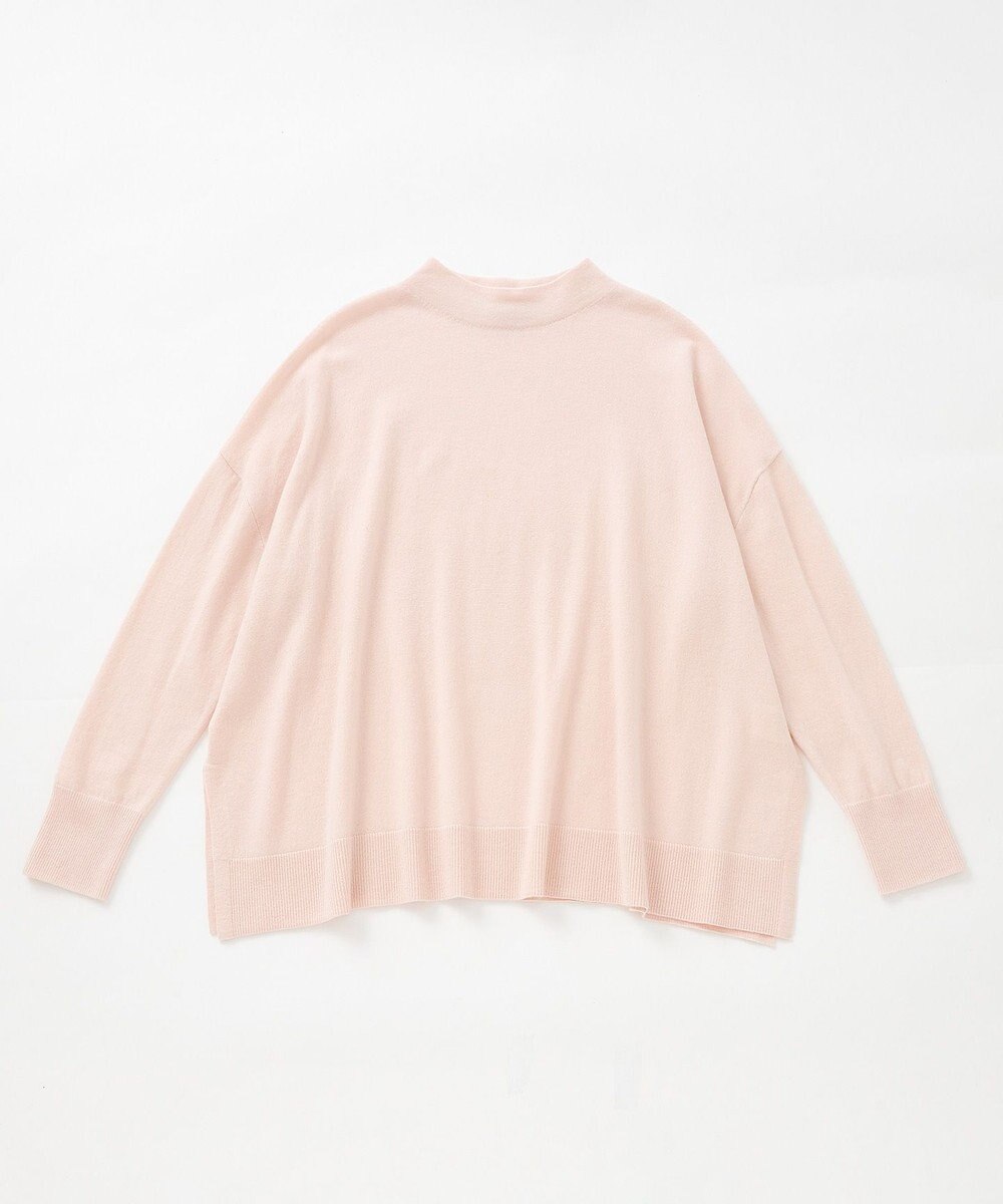 23区 【洗える】セミウーステッドウール モックネック ニット 