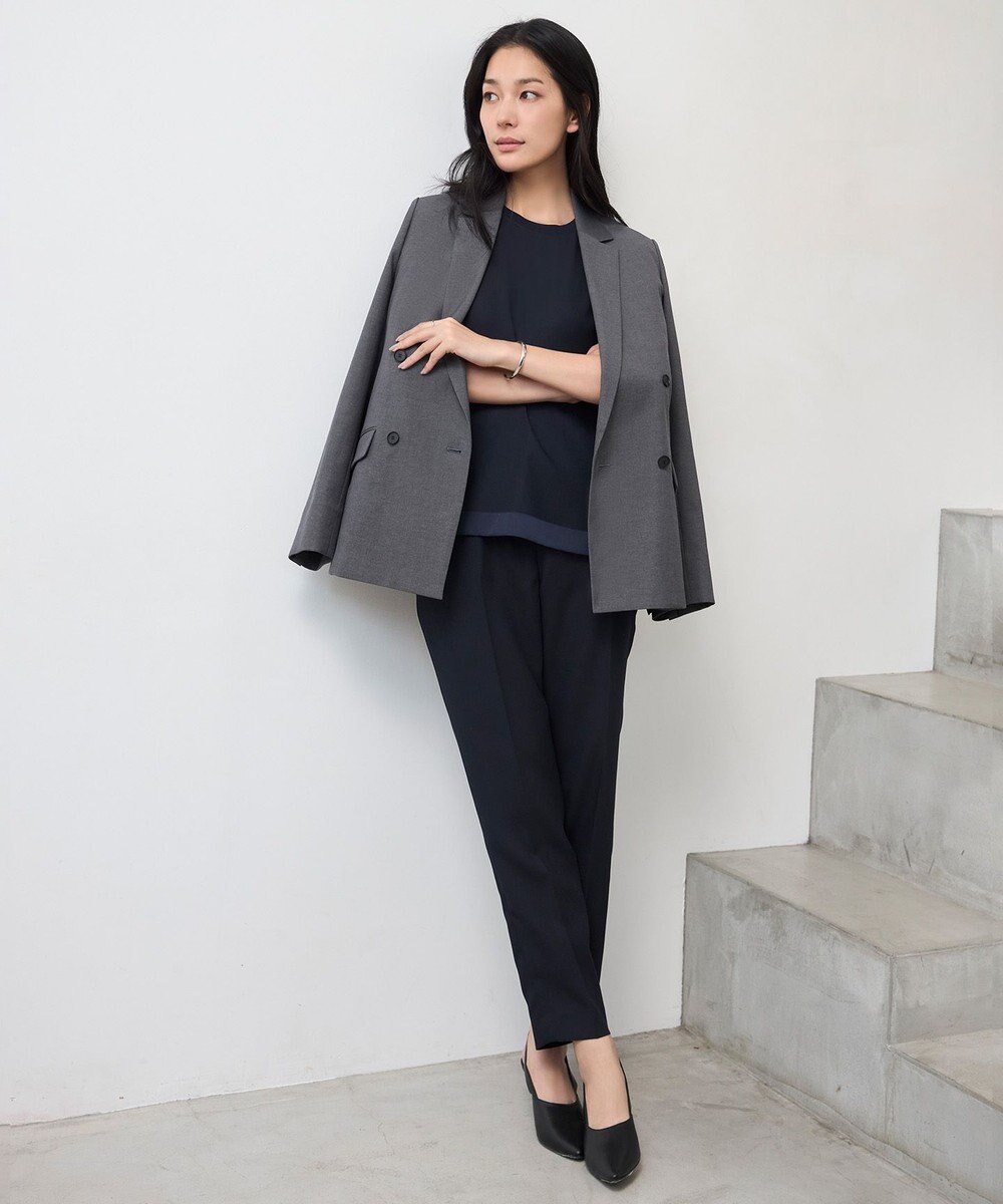 ICB L 【新色追加・WEB限定カラーあり・接触冷感・UVケア・速乾・防シワ・洗える】 FluidBackSatin  ドロストパンツ 