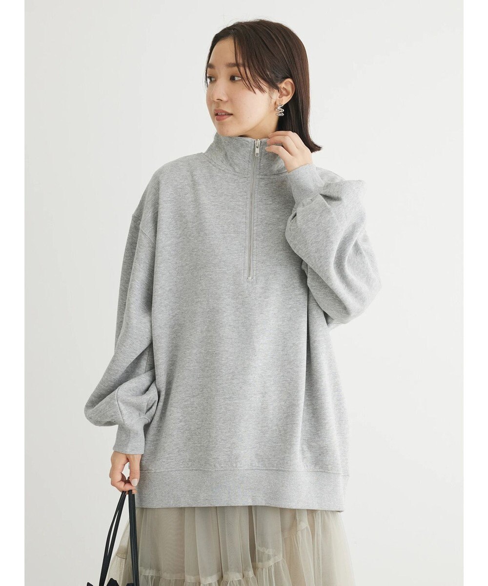 Green Parks ・ＳＵＧＡＲ　ＳＰＯＯＮ　ウラキモウハーフＺＩＰスウェット 