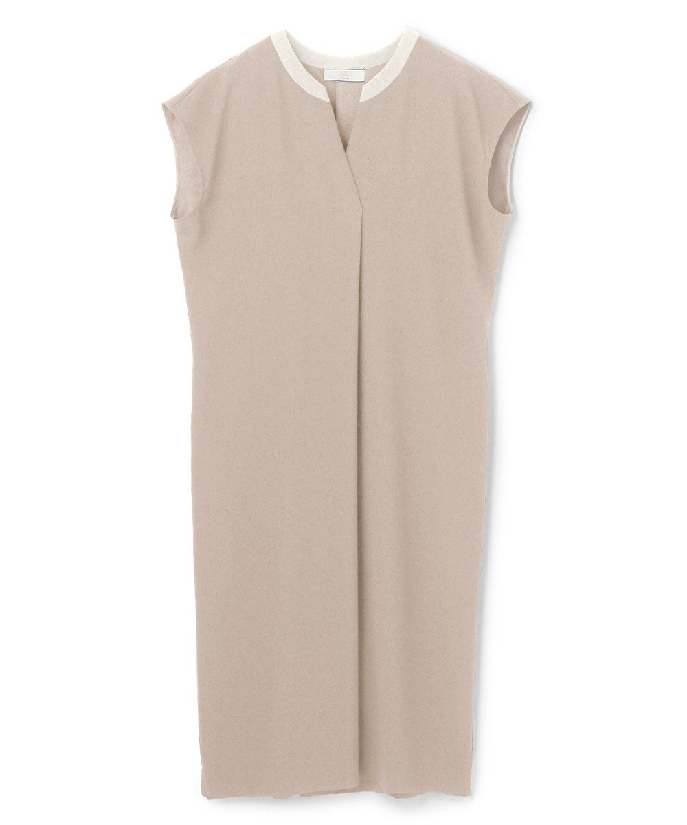 BEIGE， 【セットアップ対応】CINDY / 配色ネック フレンチドレス 