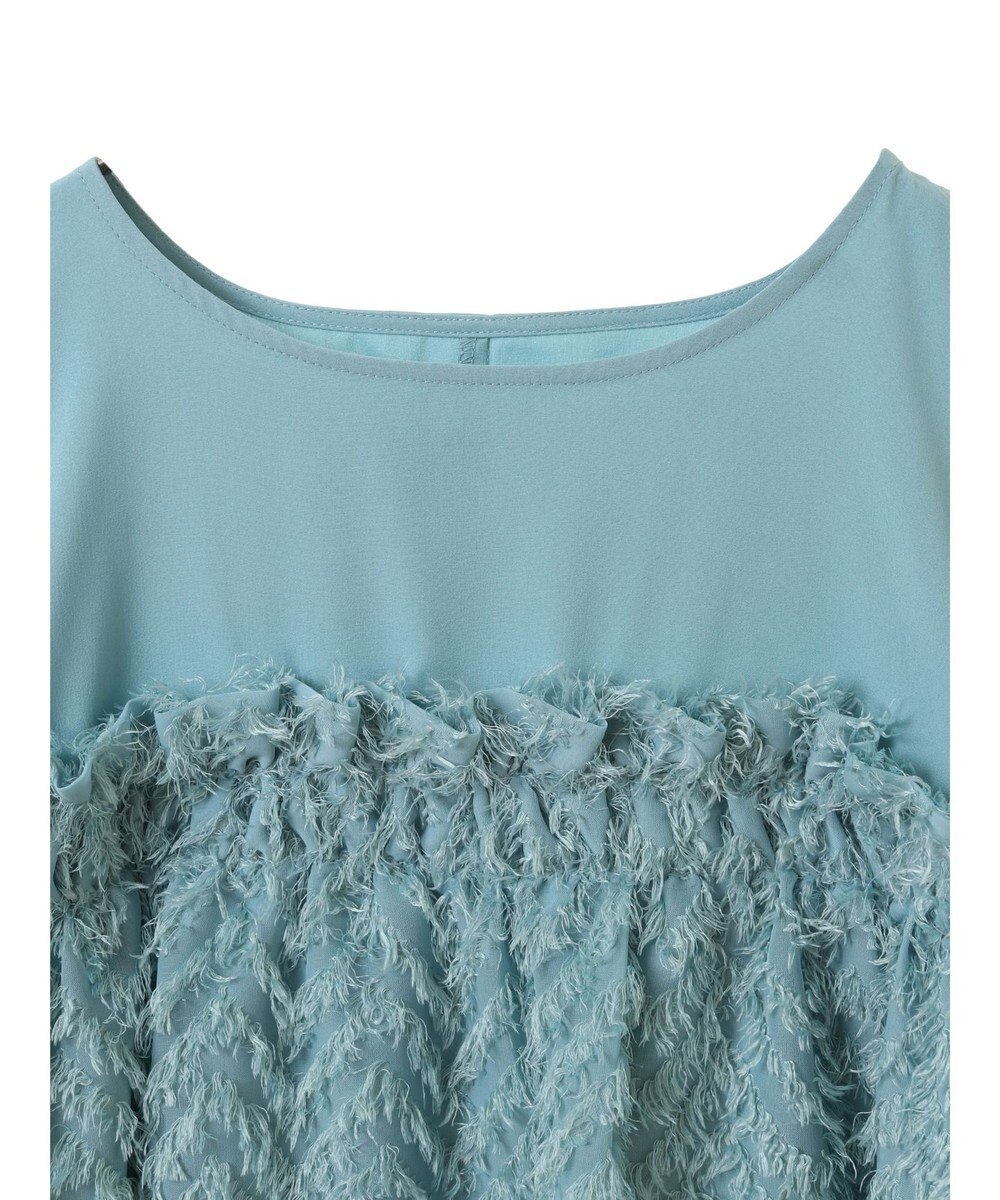 Green Parks フェザージャガードドッキングブラウス 