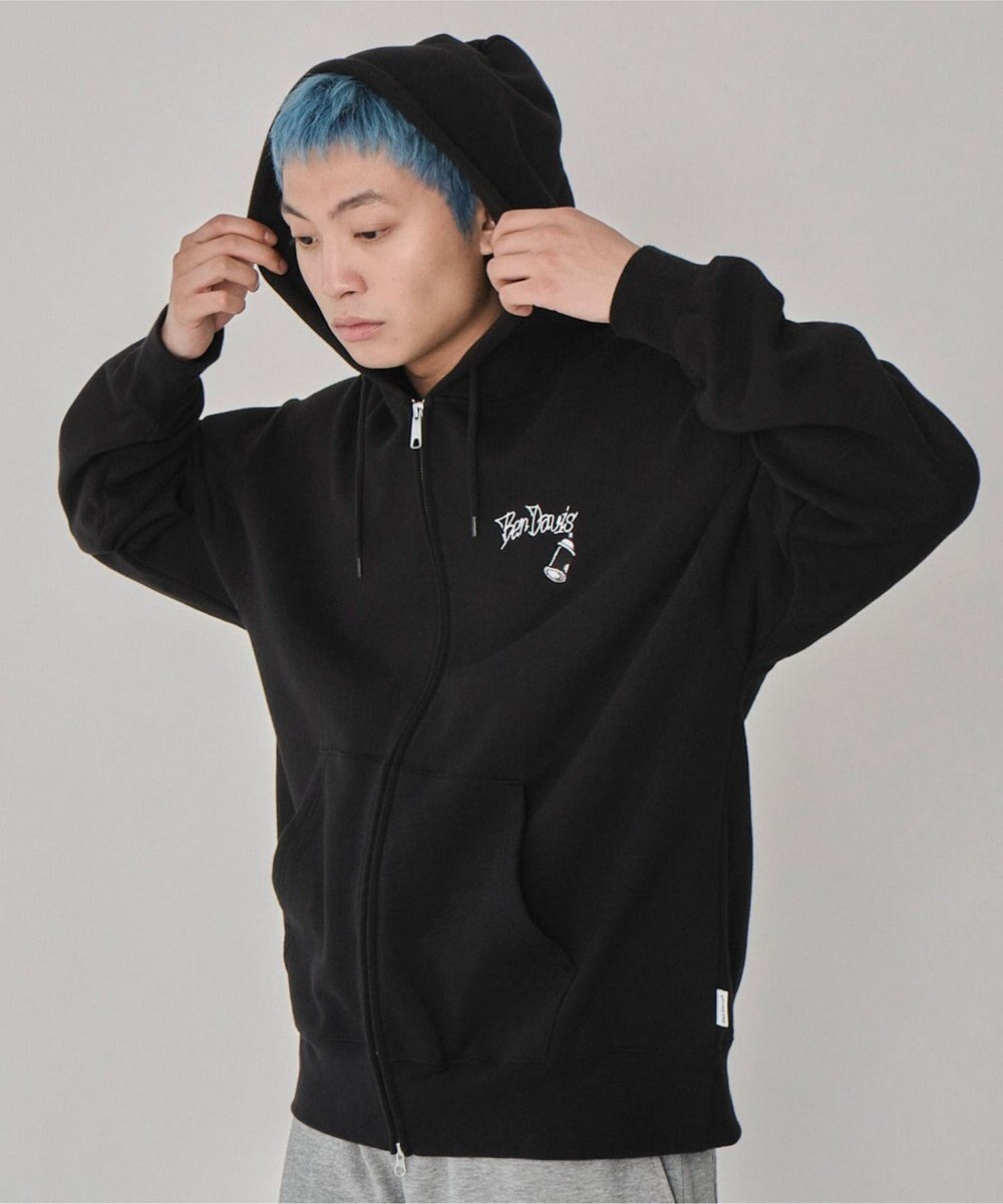 WEGO 【ユニセックス着用ITEM/MLサイズ展開】別注BENDAVISグラフィックジップパーカー 