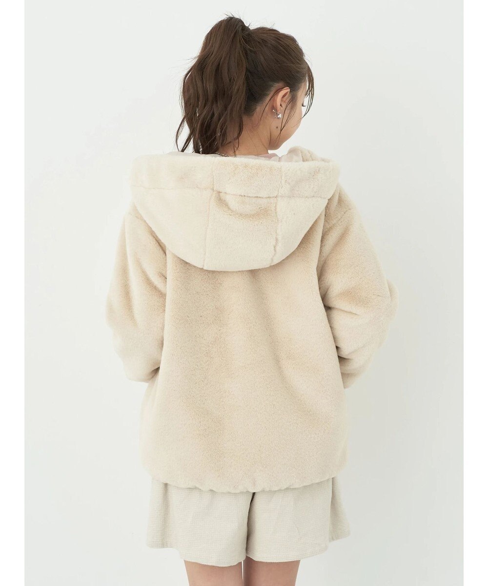 earth music&ecology マルチウェイマウンテンパーカー（ファー） 