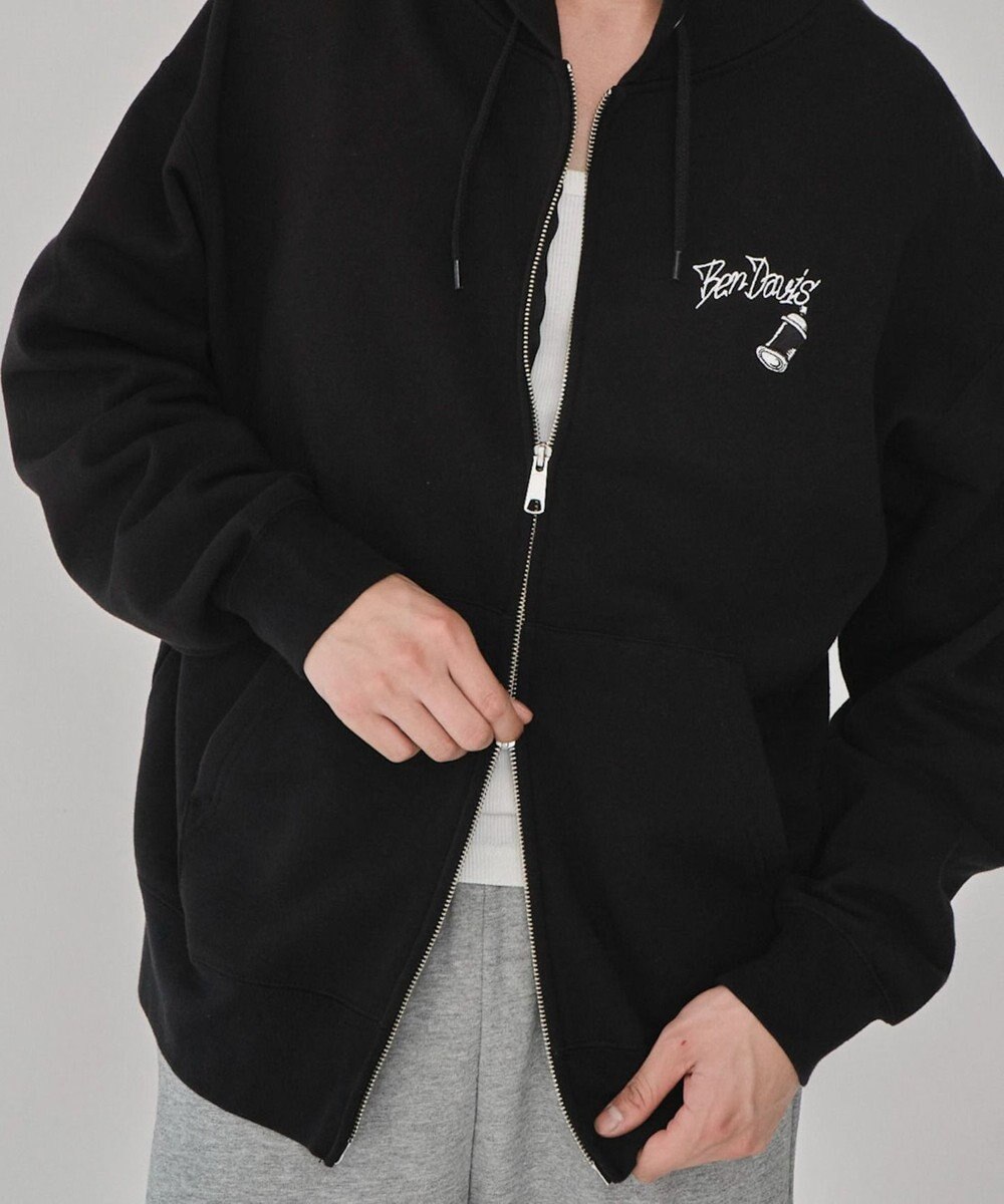 WEGO 【ユニセックス着用ITEM/MLサイズ展開】別注BENDAVISグラフィックジップパーカー 