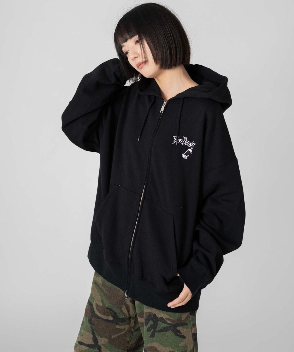 WEGO 【ユニセックス着用ITEM/MLサイズ展開】別注BENDAVISグラフィックジップパーカー 