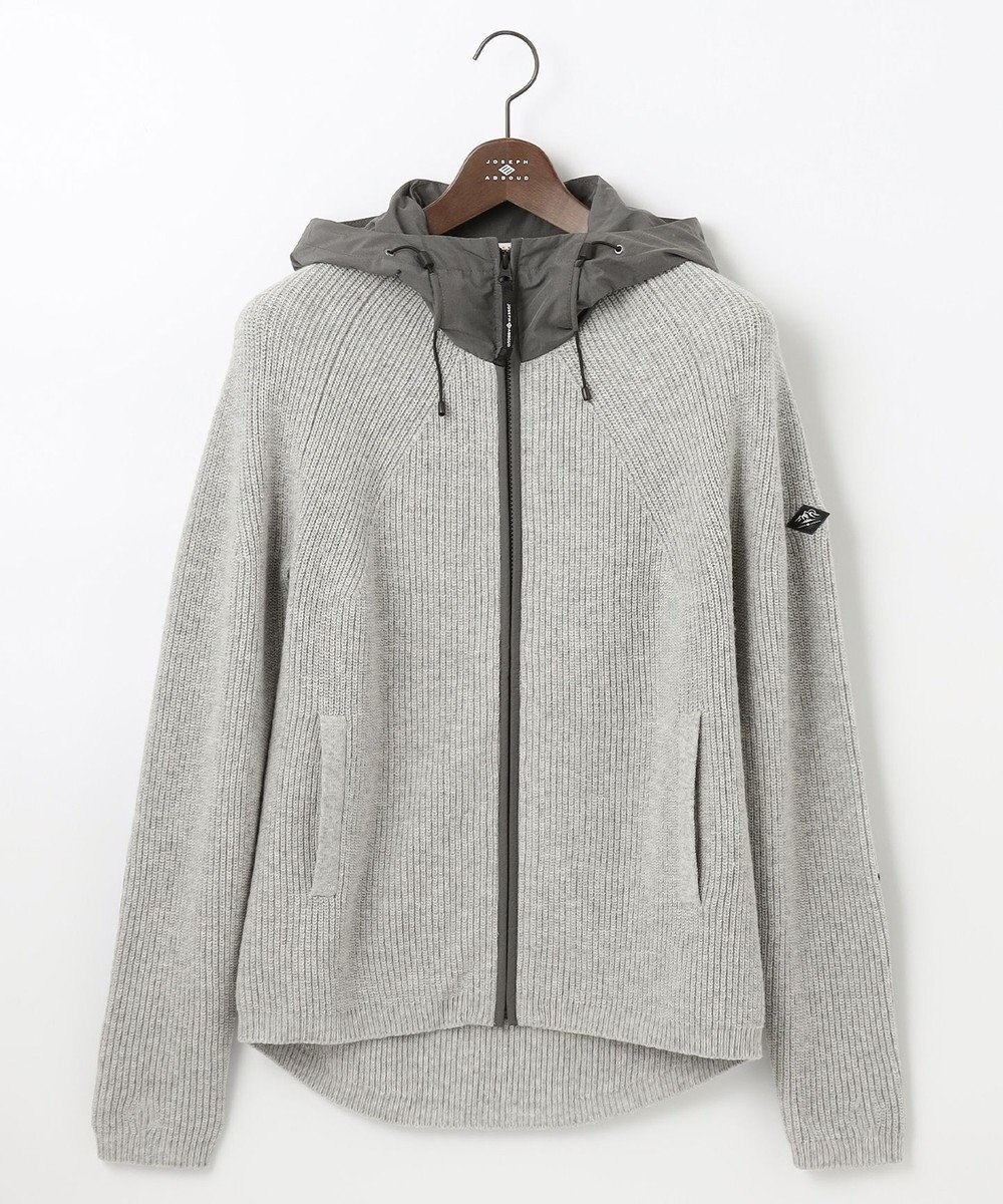 JOSEPH ABBOUD MOUNTAIN 【UNISEX】リサイクルウールポリ ニットパーカー 