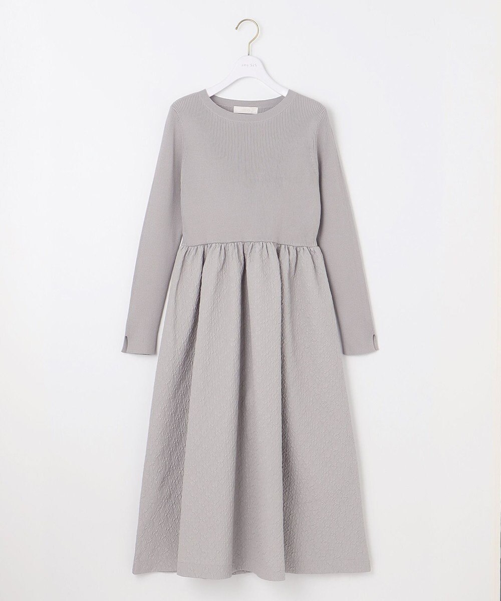 ANY SIS 【洗える】フクレジャカード ワンピース 