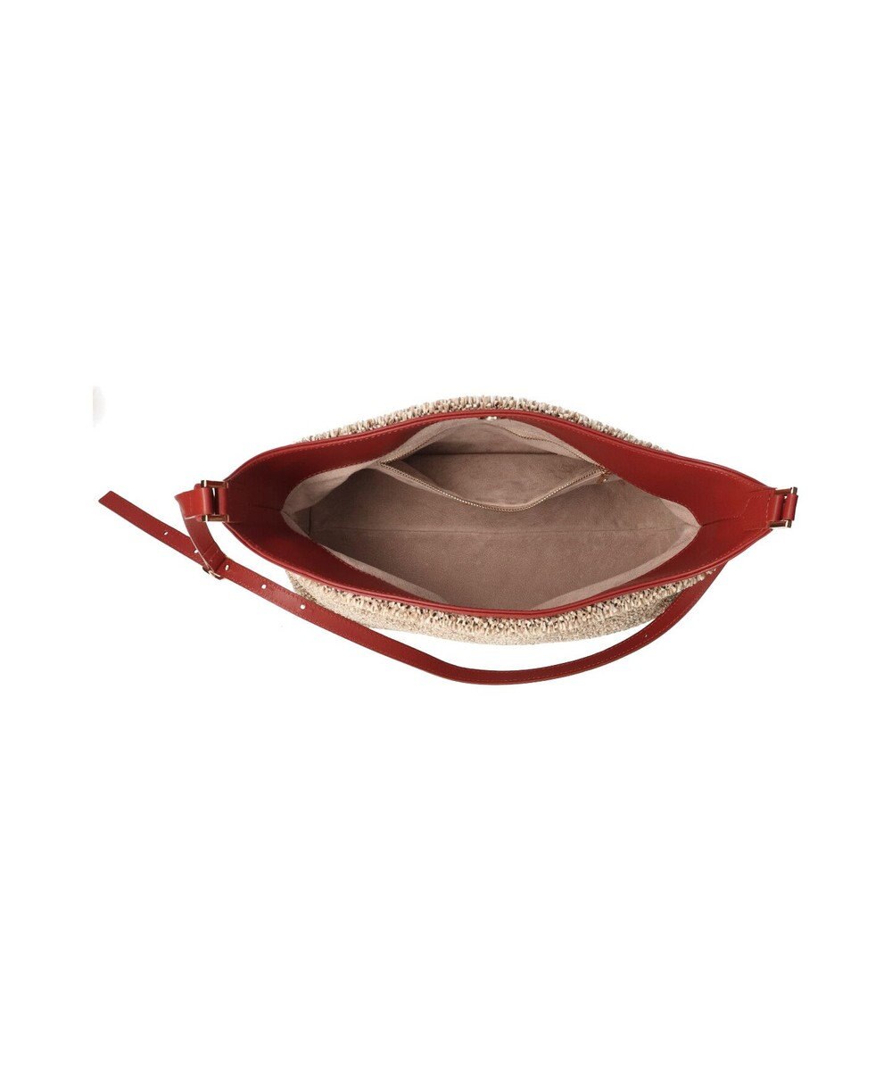 INTER-CHAUSSURES 【Christian Villa】異素材コンビショルダーバッグ 