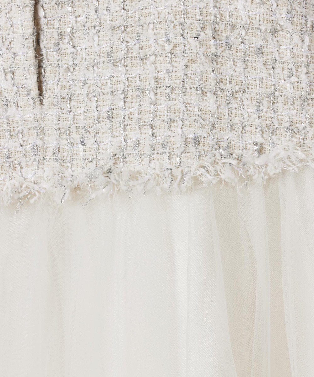 GRACE CONTINENTAL ツイードコンビチュールスカート 