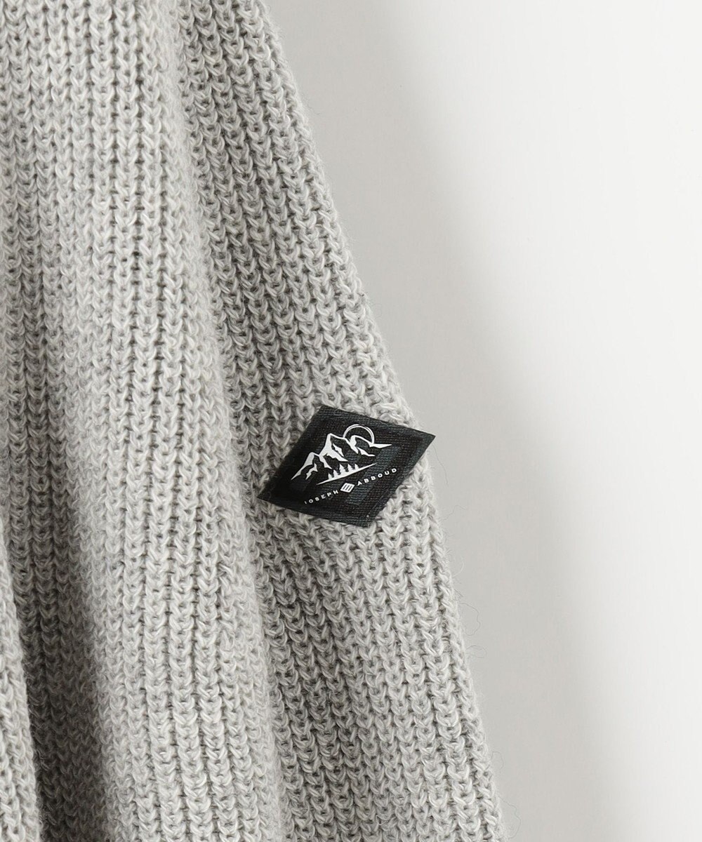 JOSEPH ABBOUD MOUNTAIN 【UNISEX】リサイクルウールポリ ニットパーカー 