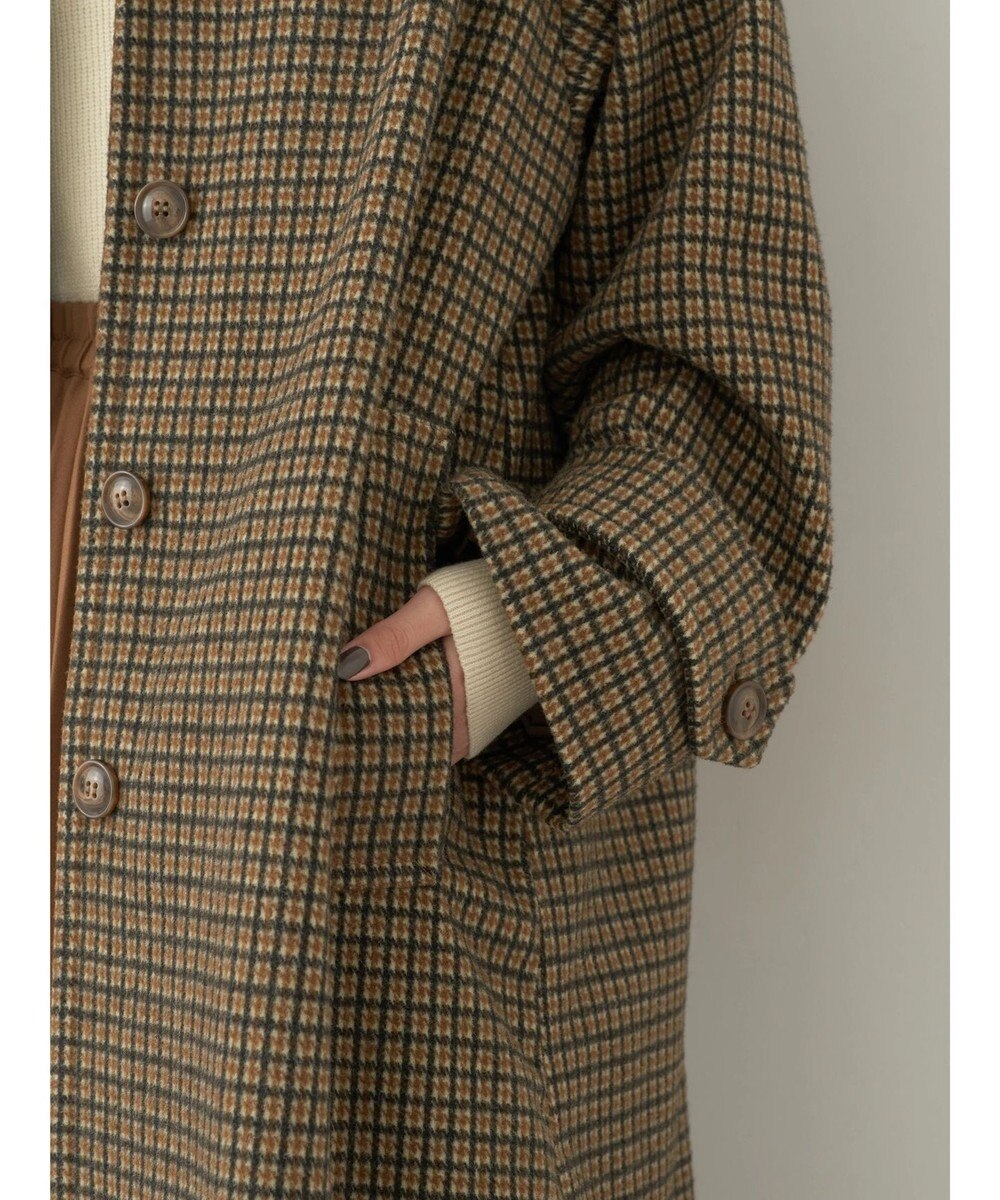 earth music&ecology ステンカラーコート（チェック） 