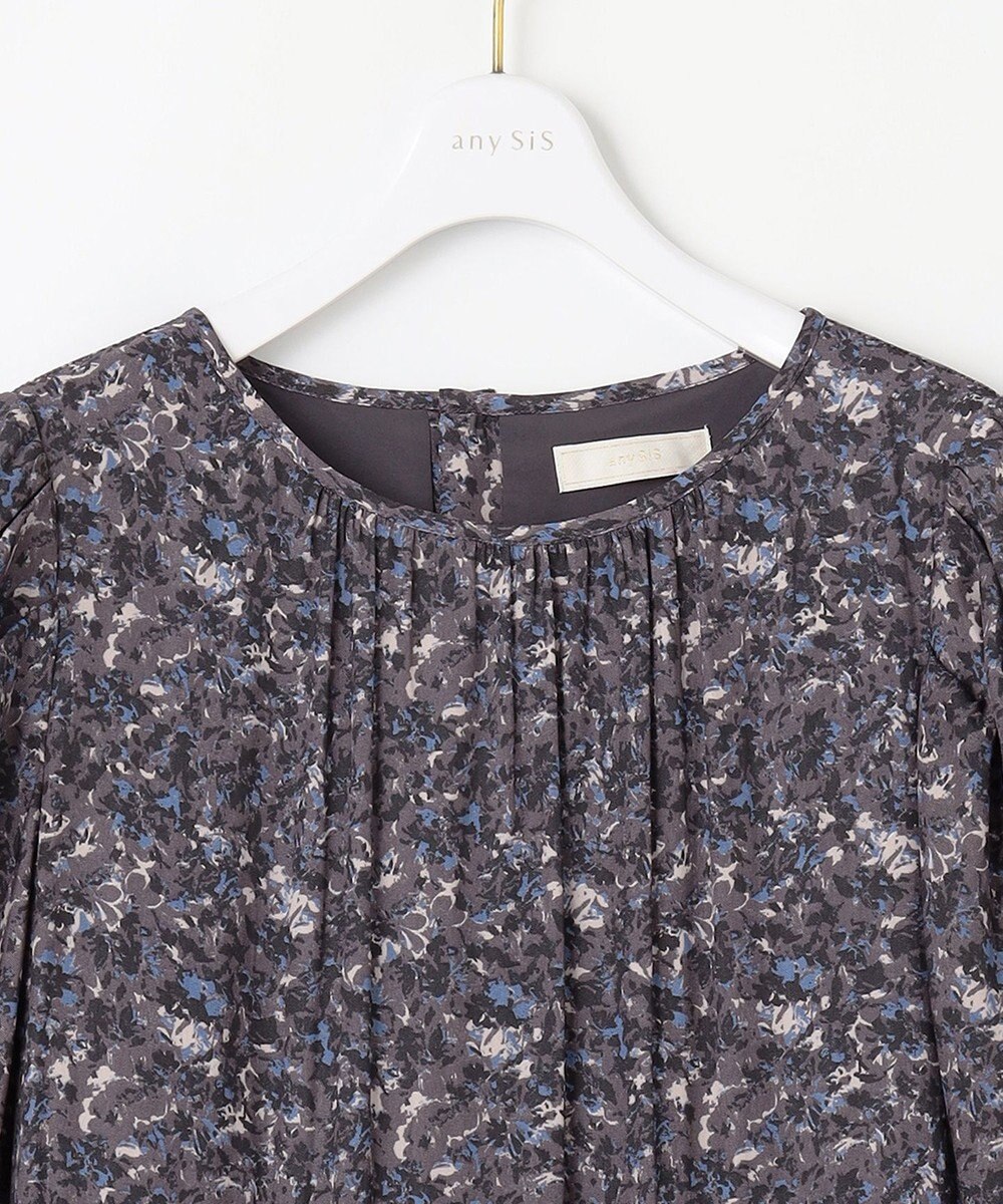 ANY SIS S 【BAILA12月号掲載・貴島明日香さんコラボ】ペイントタッチフラワー ワンピース 