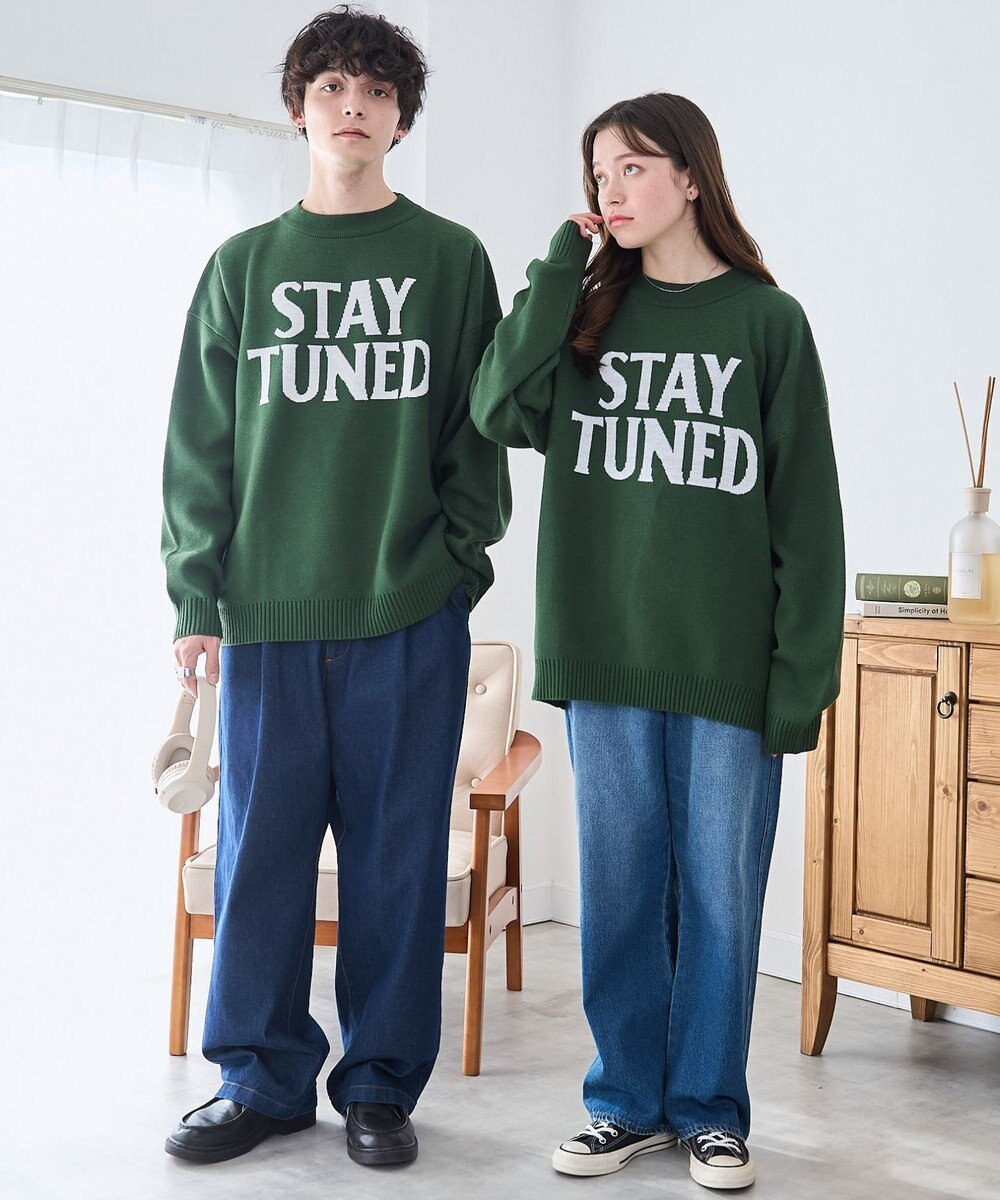 WEGO オーバーフィットジャガードプルオーバー 