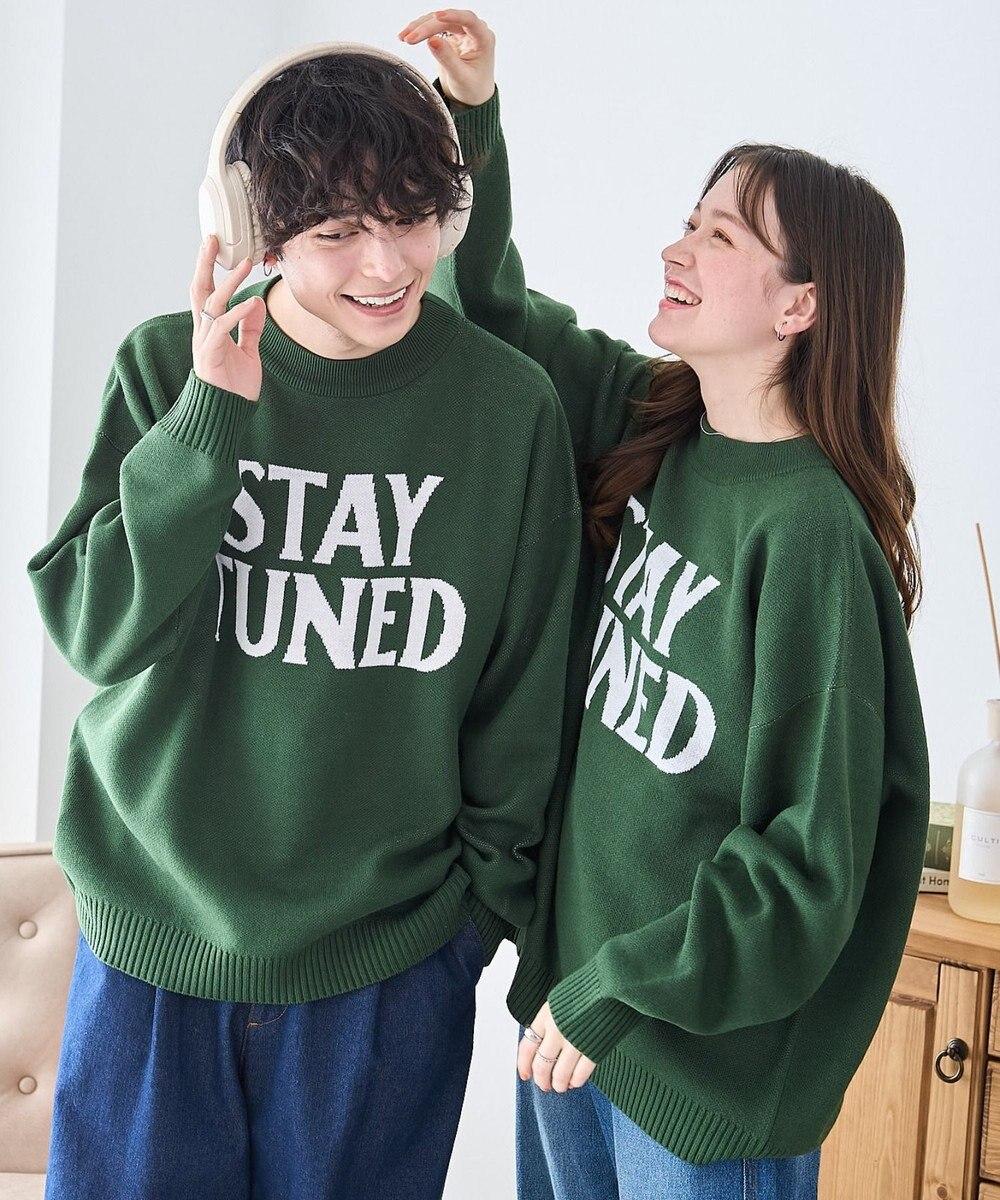 WEGO オーバーフィットジャガードプルオーバー 