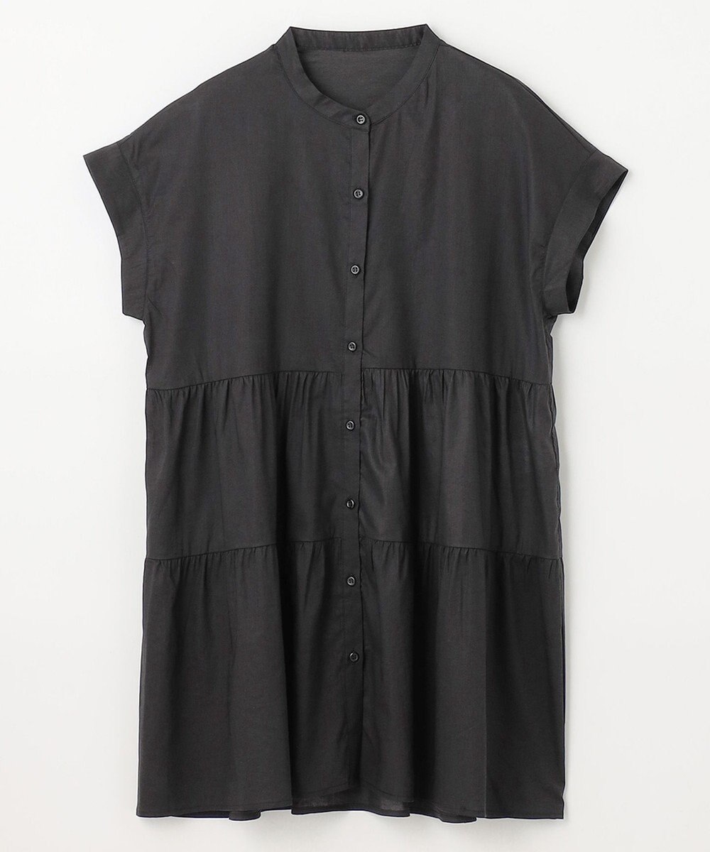 ANY 【洗濯機可能】シルキーソフトティアードブラウス 