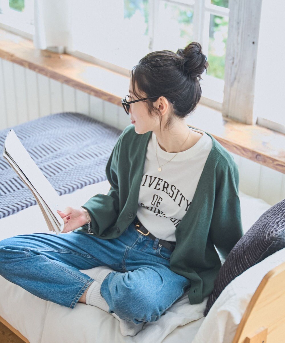 WEGO 【ユニセックス着用ITEM/MLサイズ展開】ドロップショルダーカーディガン 