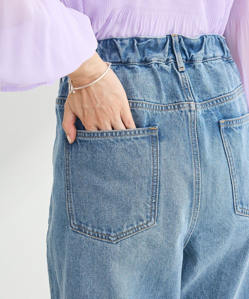 Green Parks タックワイドデニムパンツ 