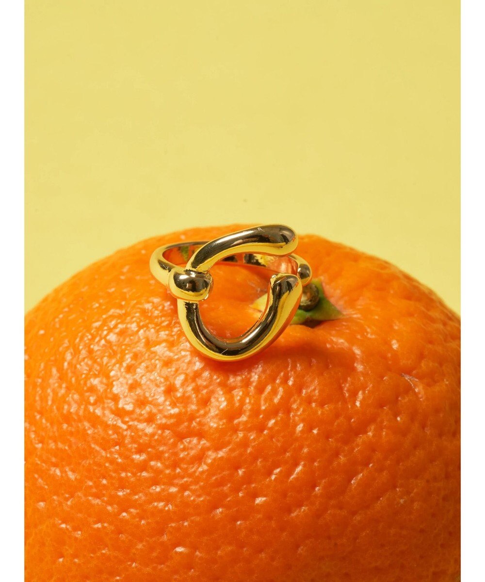 AMERICAN HOLIC イニシャルリングＧＬＤ 