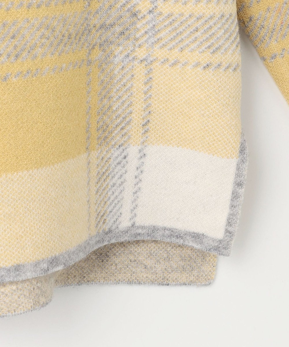 J.PRESS LADIES L Wooly Stretch Plaid ニット 