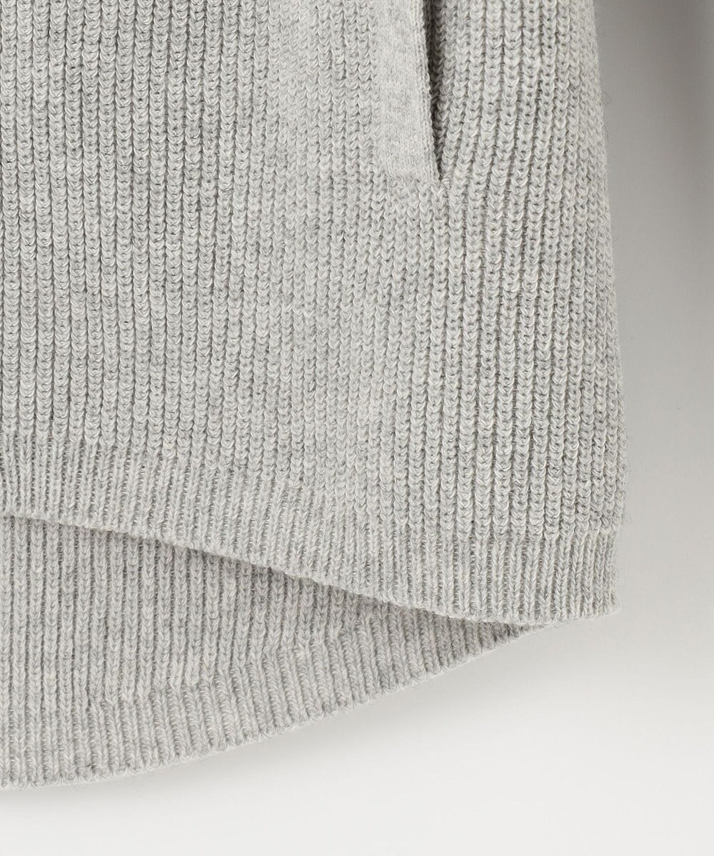 JOSEPH ABBOUD MOUNTAIN 【UNISEX】リサイクルウールポリ ニットパーカー 