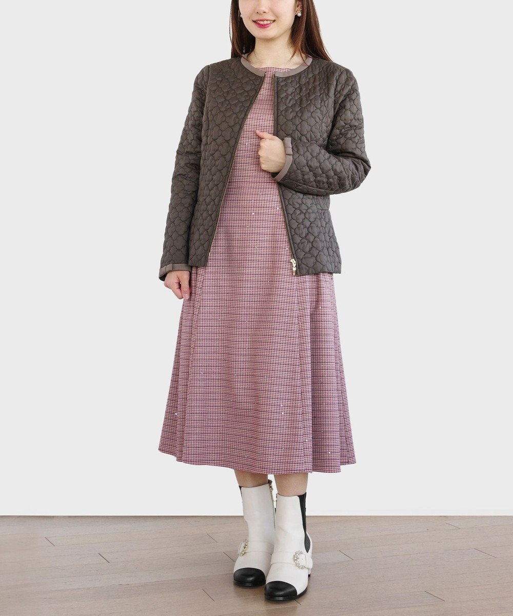 TOCCA 【消臭・洗える】CLOVER CARPET キルト中綿ショートコート 