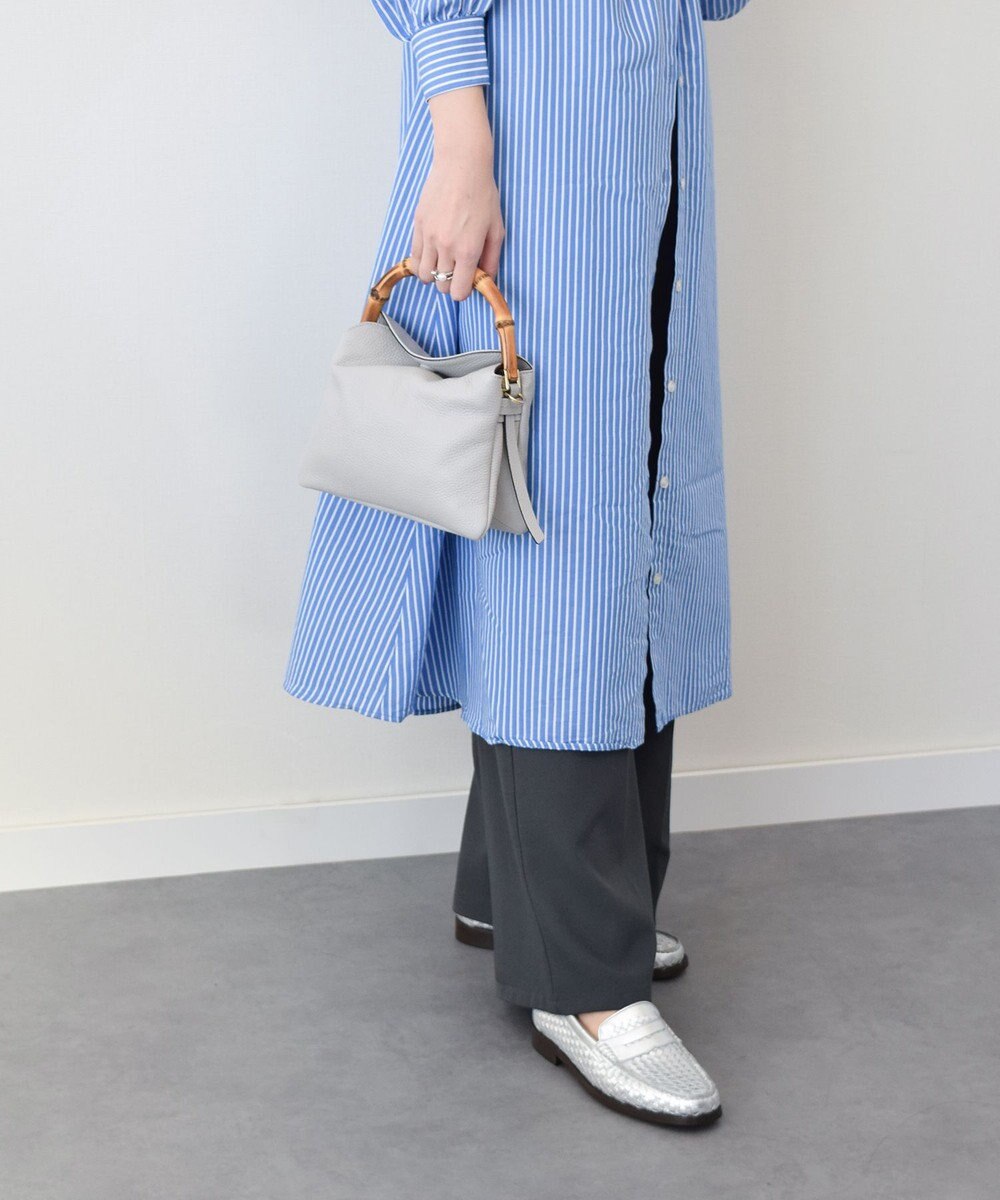 INTER-CHAUSSURES 【LORISTELLA】バンブーハンドルソフトレザーハンドバッグ 