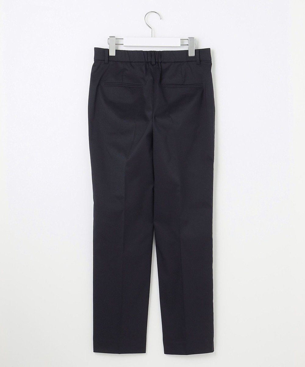 23区 【洗える/セットアップ対応】グロッシーコットンシャンブレー テーパード パンツ 