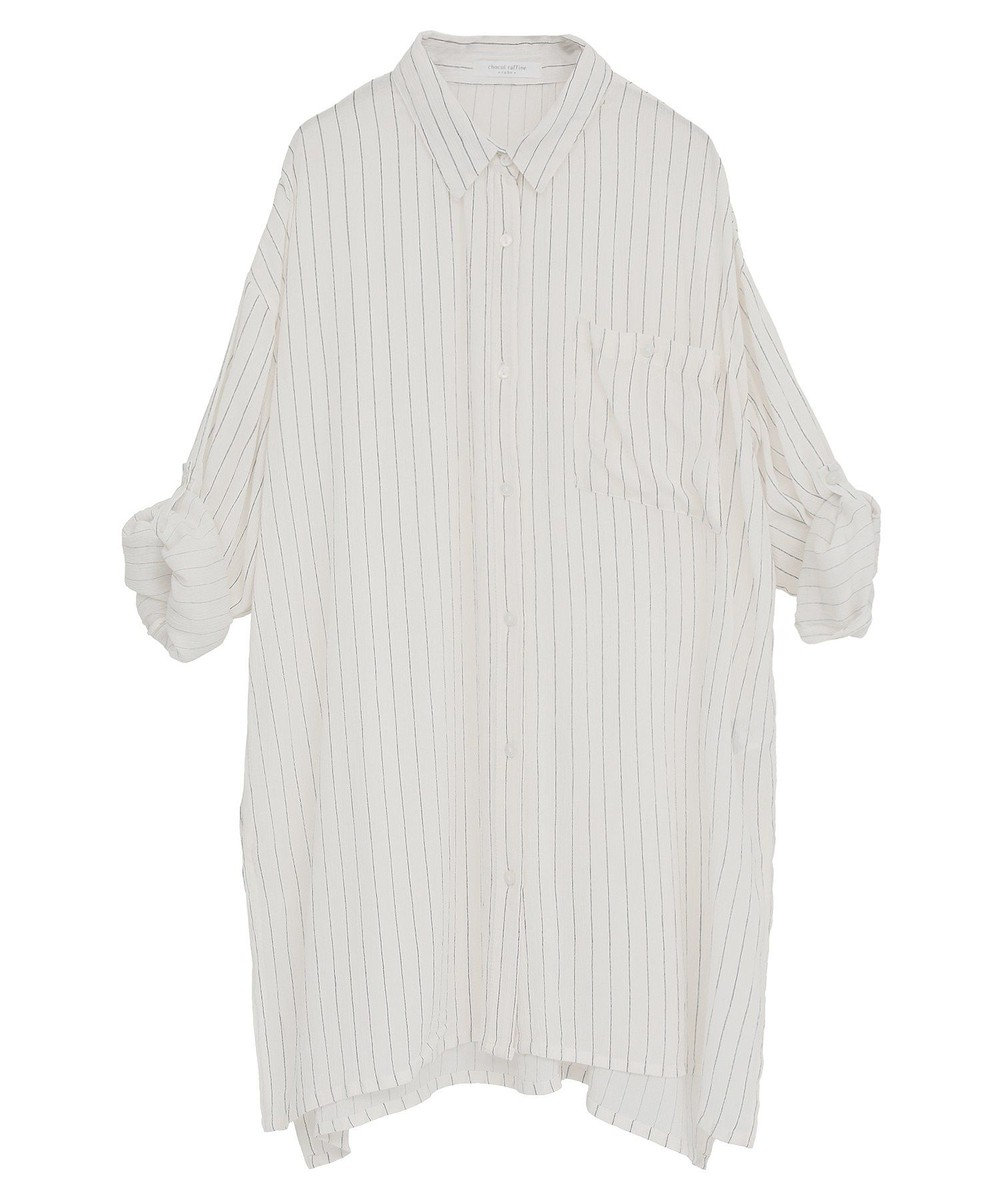 Green Parks Ｉ　ターンバック長袖レーヨンチュニック 