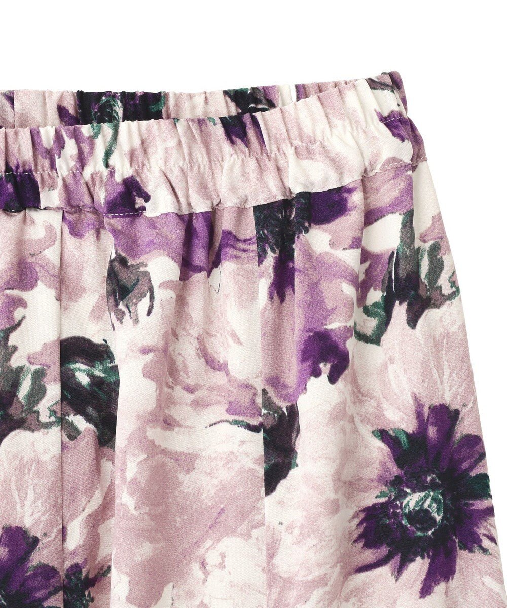 YECCA VECCA 水彩フラワー柄マーメイドスカート 