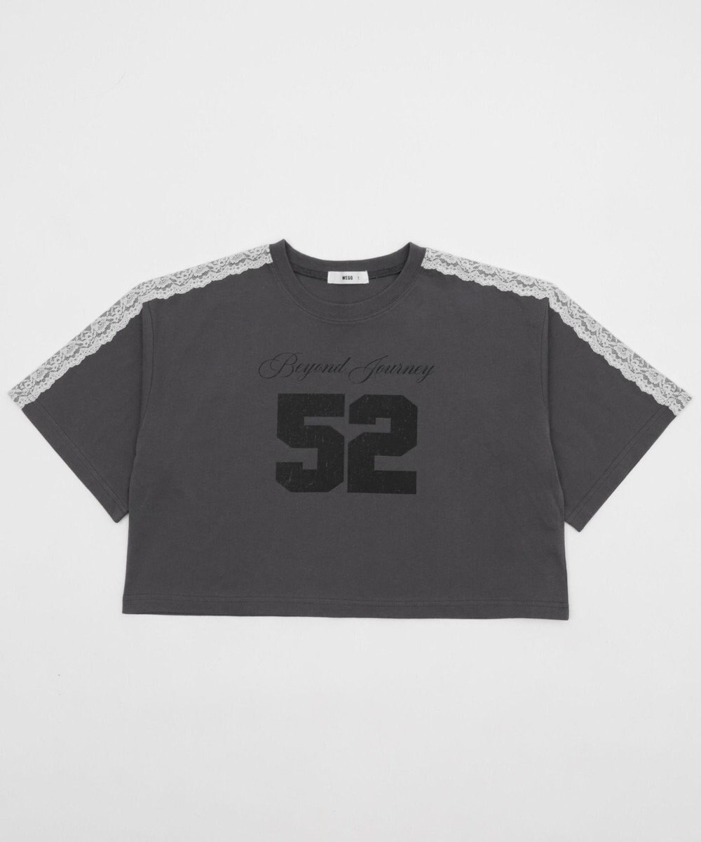 WEGO レースショルダーショートT 