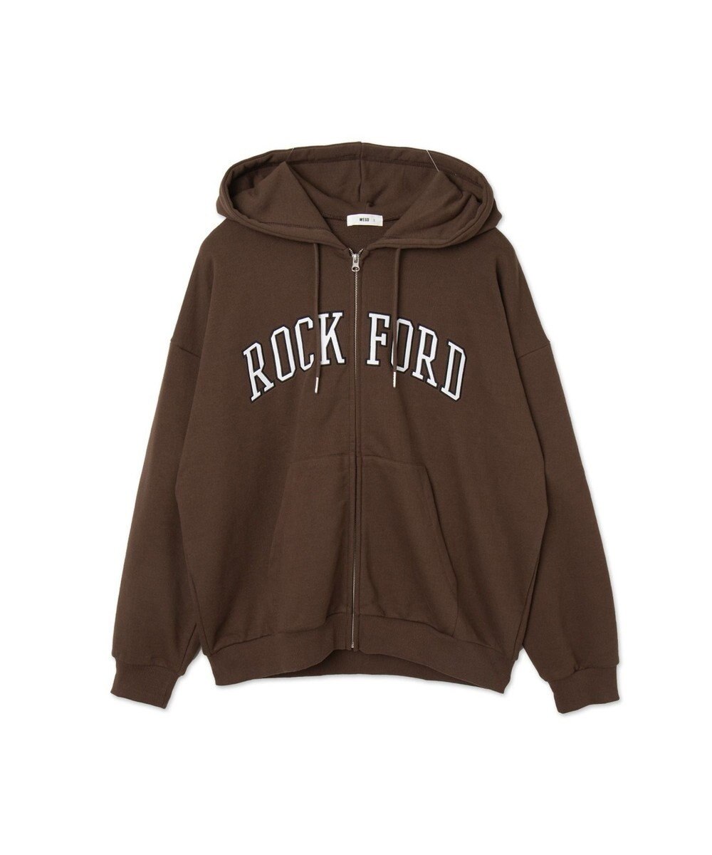 WEGO ワッペンロゴジップパーカー 