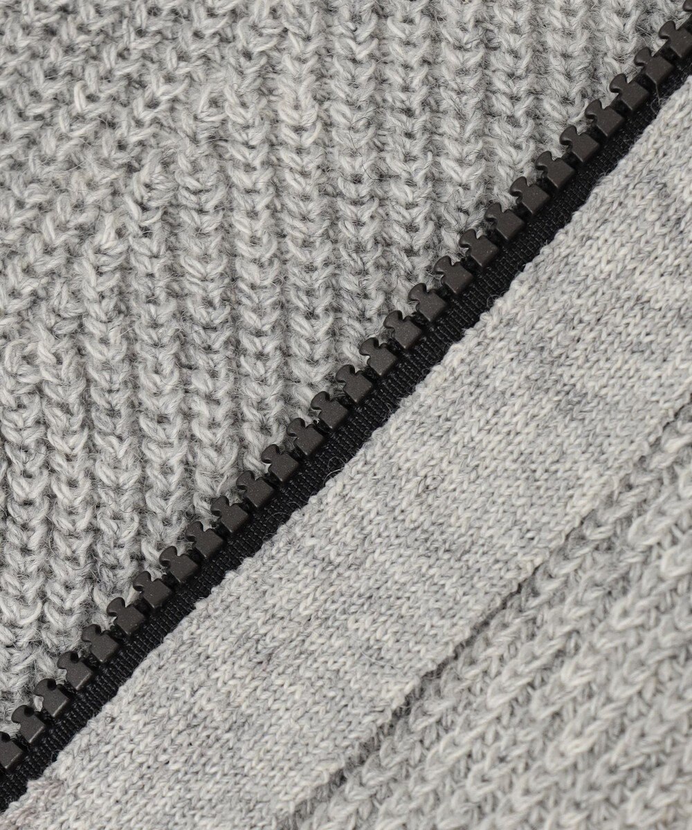 JOSEPH ABBOUD MOUNTAIN 【UNISEX】リサイクルウールポリ ニットパーカー 