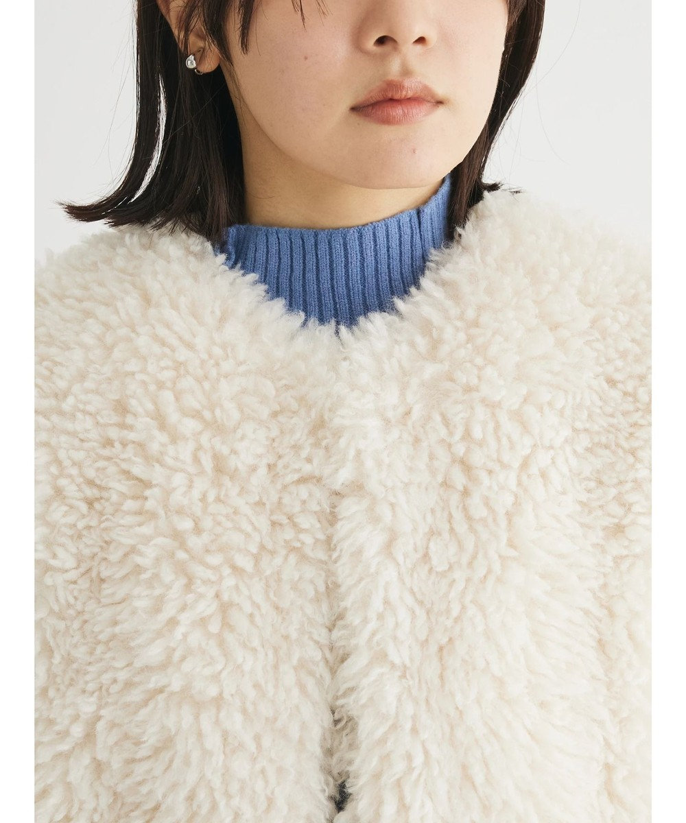 Green Parks ・ＥＬＥＮＣＡＲＥ　ＤＵＥ　シープファーノーカラーコート 