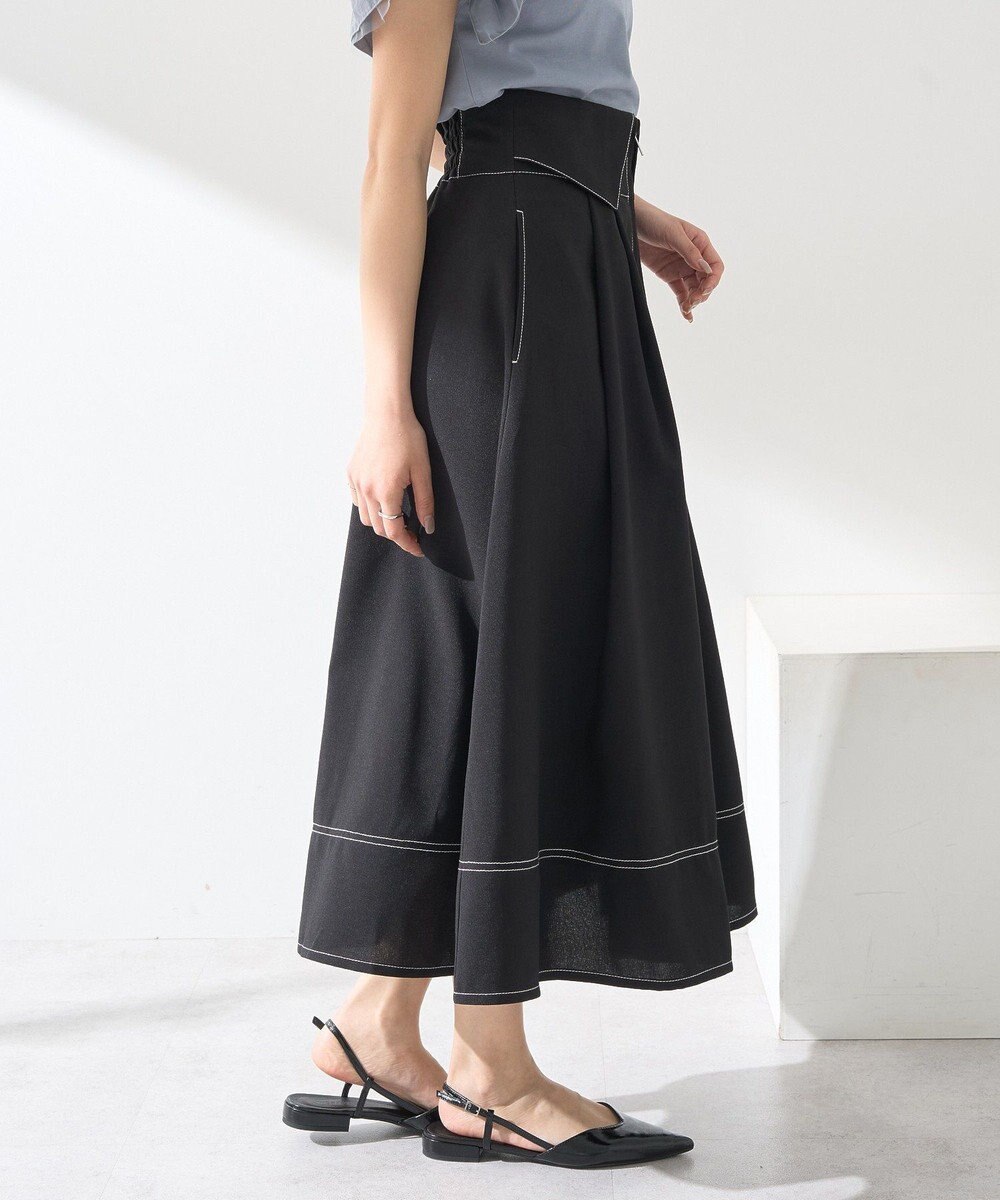 earth music&ecology フォールドオーバーウエストスカート 