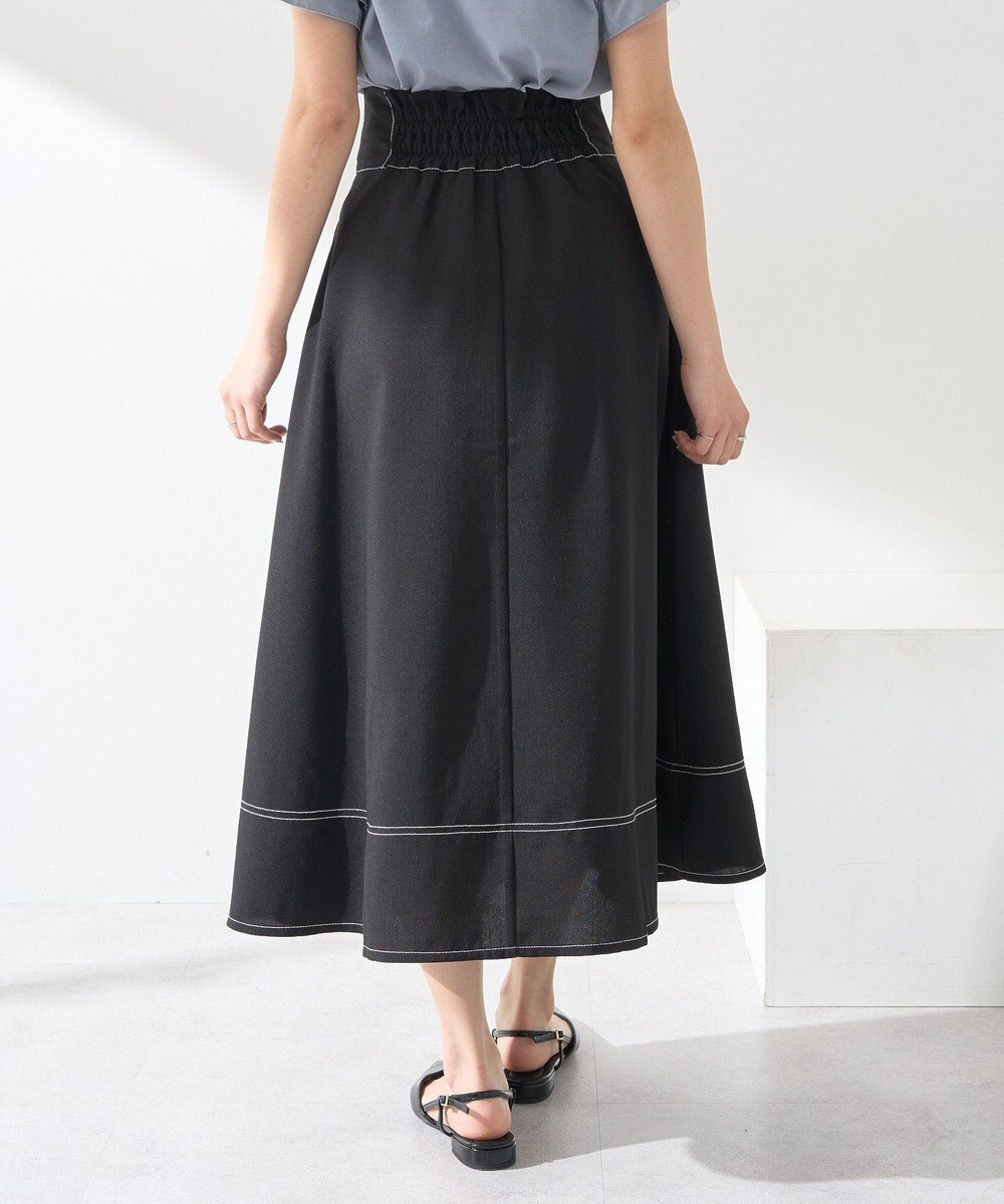 earth music&ecology フォールドオーバーウエストスカート 