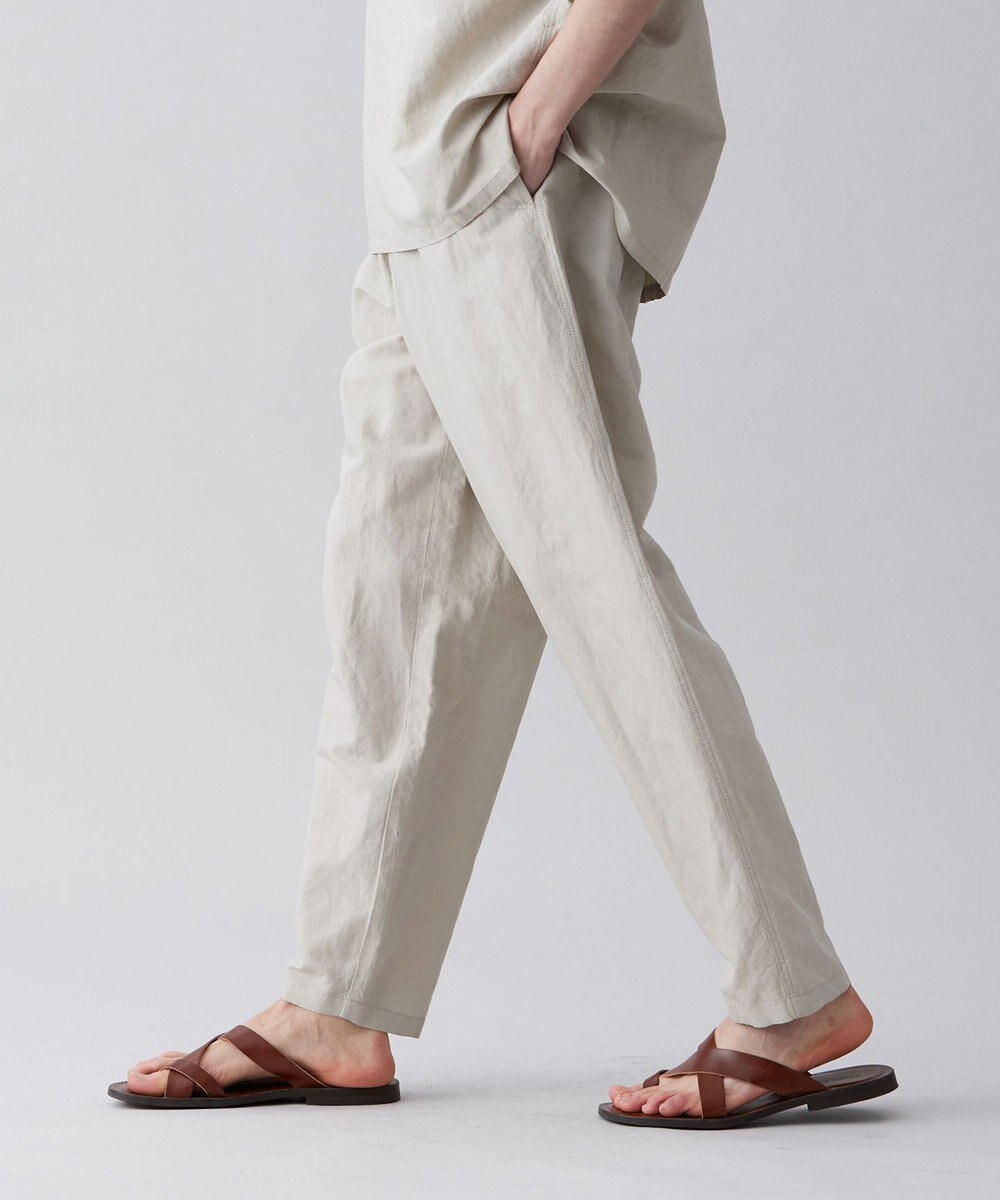 UNFILO MENS ライトリネン ワイドパンツ [23年春夏商品] 