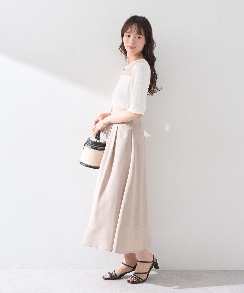 earth music&ecology フォールドオーバーウエストスカート 
