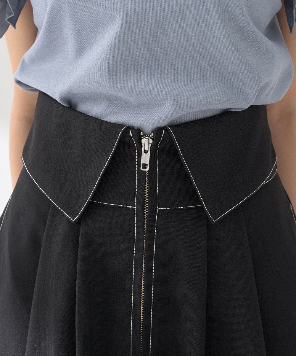 earth music&ecology フォールドオーバーウエストスカート 