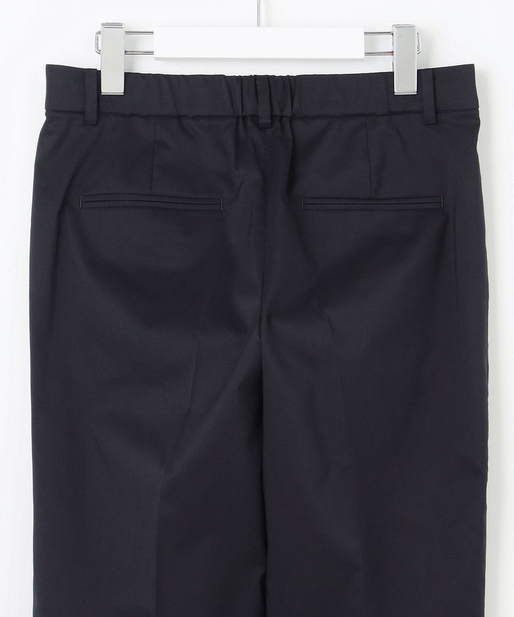 23区 【洗える/セットアップ対応】グロッシーコットンシャンブレー テーパード パンツ 