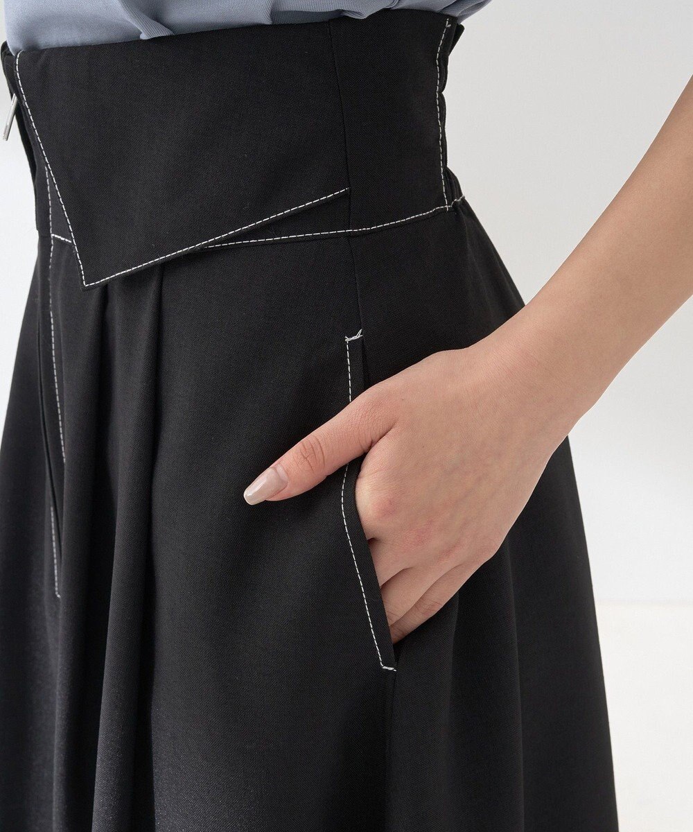 earth music&ecology フォールドオーバーウエストスカート 