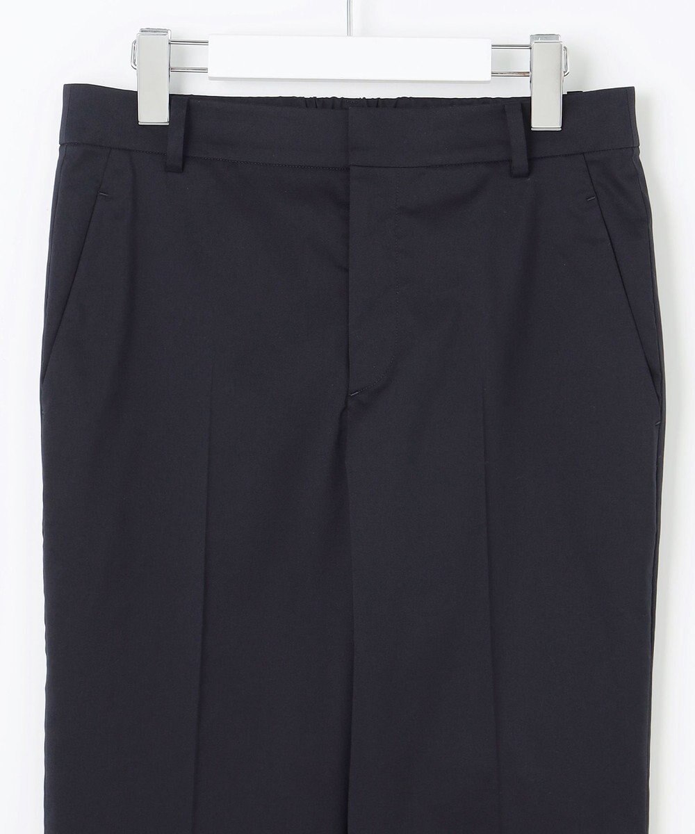 23区 【洗える/セットアップ対応】グロッシーコットンシャンブレー テーパード パンツ 