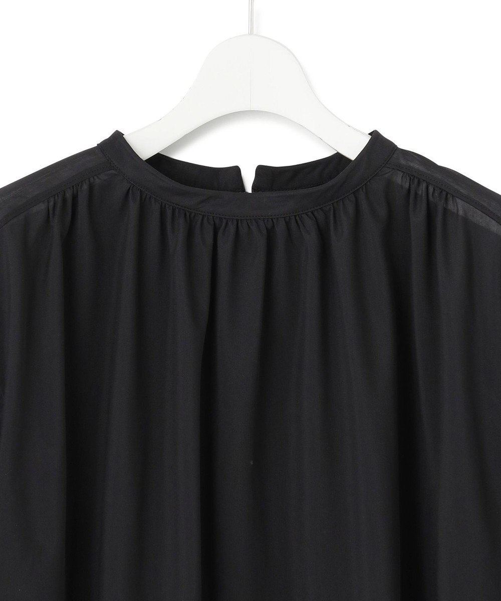 23区 S 【新色追加/洗える】クリアトリコットジャージー ギャザーデザイン カットソー 