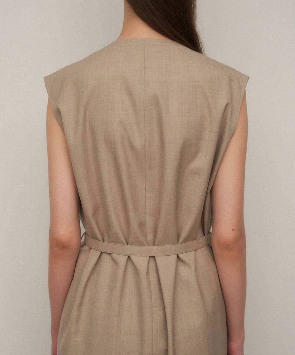 ATON WOOL SILK TWILL | ジレドレス 