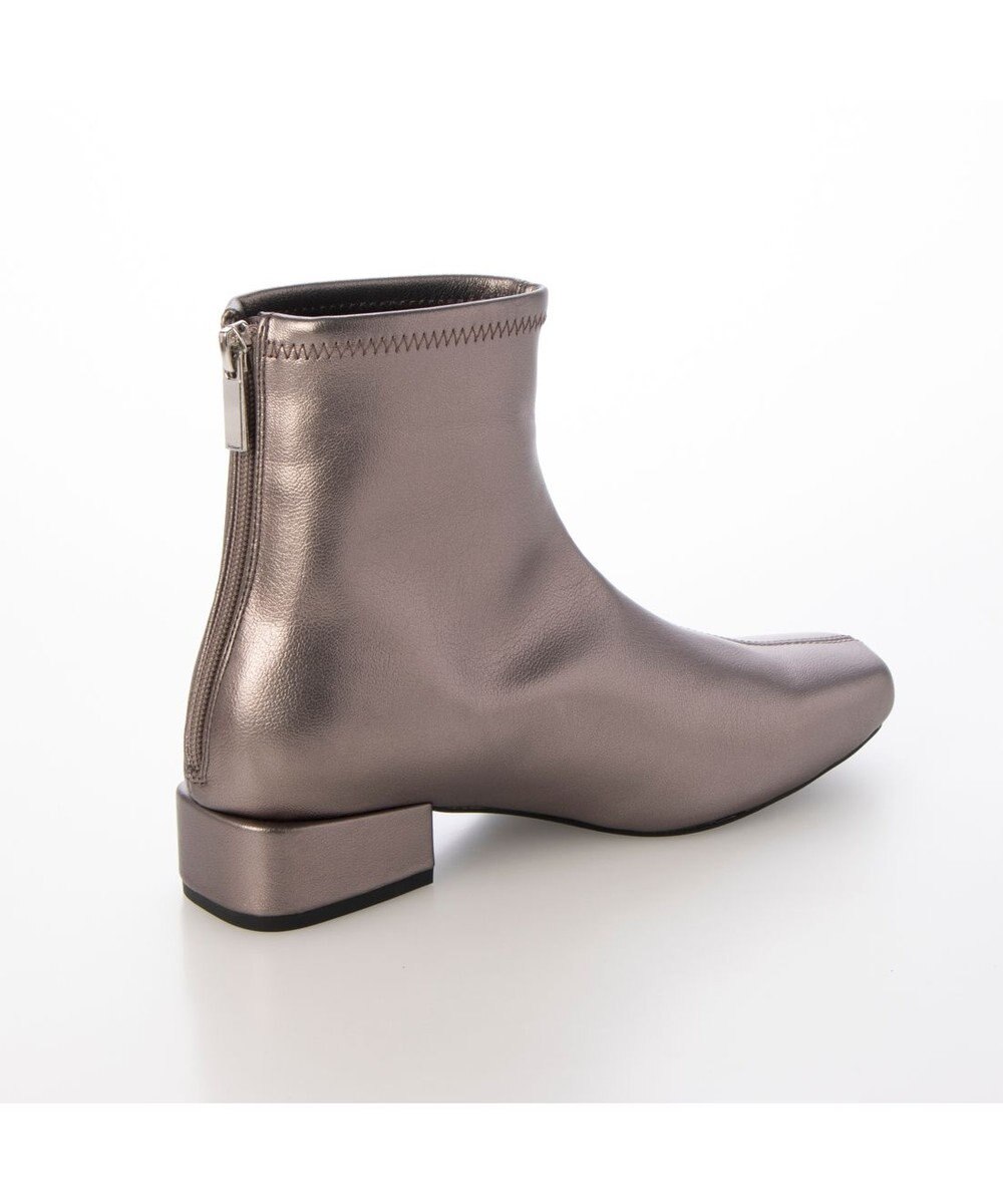 MODE ET JACOMO <carino>【レイン対応】スクエアトゥローヒールブーツ 