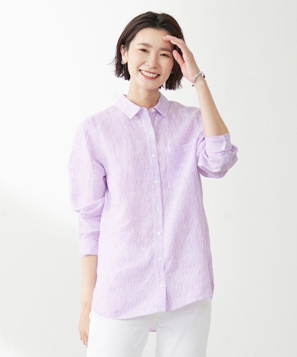 洗える】リネン シャツ / J.PRESS LADIES S | ファッション通販 【公式