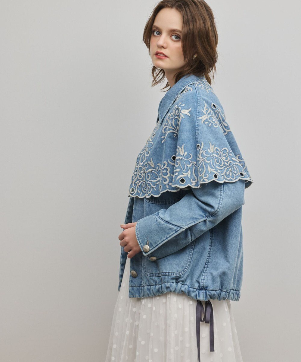 GRACE CONTINENTAL ケープ付カバーオールジャケット 